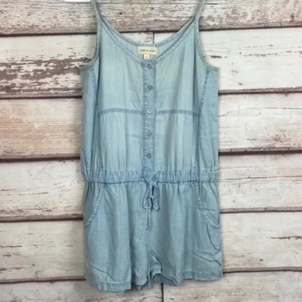 Cloth and stone denim romper